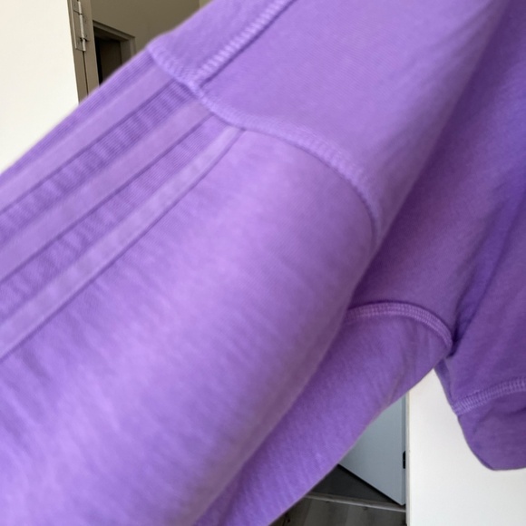 Lilac cropped cotton oversized sweatshirt XL - Picture 7 of 13